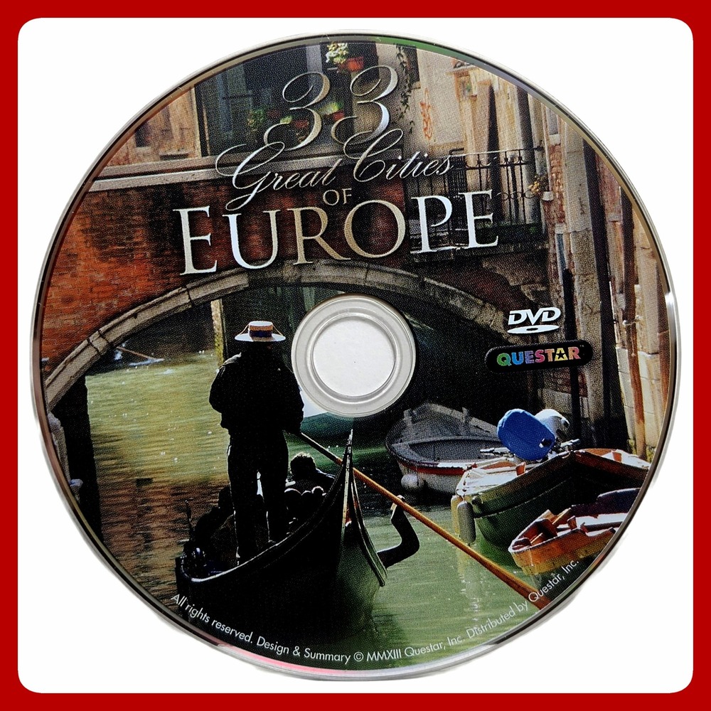 33 Great Cities of Europe Travel Documentary DVD European History‎ EUC